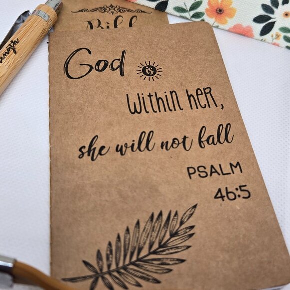 NEW INSPIRATIONAL FAITH CANVAS POUCH, NOTEPAD, PEN, BOOKMARK & KEYCHAIN GIFT SET - Picture 3 of 10